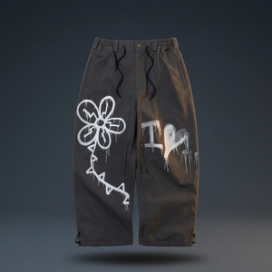 Pantalon à bretelles de ski personnalisé OEM pour hommes Pantalon de neige baggy imperméable Pantalon de ski noir - Product Image 2