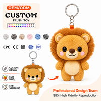 Gantungan Kunci Boneka Plush Desain Kustom Produsen, Boneka Plush Kecil, Gantungan Kunci Boneka Plush Kartun yang Dipersonalisasi