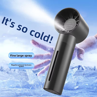 Mini ventilateur humidificateur rechargeable, brumisateur portable haute vitesse pour le voyage, Nouveauté 2026
