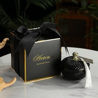 Bougie parfumée de luxe à la senteur de fruit d'ananas, en cire de soja, dans un bocal en verre à 1 mèche – Vente en gros et dropshipping