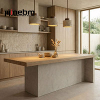 Cuisine modulaire de luxe complète avec plan de travail stratifié