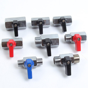 Mini Válvula de Bola de Latón de 1/2'' NPT Hembra x Macho con Cierre 1/4 BSPT NPT - Product Image 4