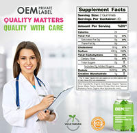 Gummies pré-entraînement OEM à la créatine monohydrate et à la bêta-alanine, 60 gummies/flacon, durée de conservation de 2 ans, usage adulte, pour femmes enceintes XYD
