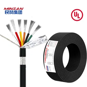 H05vv-f UL2464 LiYCY(TP) RVVP 0.5mm 0.75mm 1mm 1.5mm 2 코어 2.5mm2 차폐 케이블 차폐 구리 경보 신호 제어 케이블