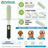 Brosse de douche pour chien à 3 modes avec tuyau de 2,4 m en ABS et TPE, kit d'outils de bain pour animaux de compagnie pour toilettage à domicile
