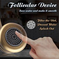 Robinet de lavabo antique en laiton à trou unique, en cuivre raffiné, pour eau chaude et froide, pour salle de bain traditionnelle
