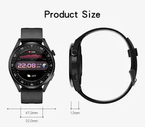 심박수 스포츠 피트니스 GPS 트래커 스마트 시계 2021 남자 Smartwatch Huaiwei Watch3 pro