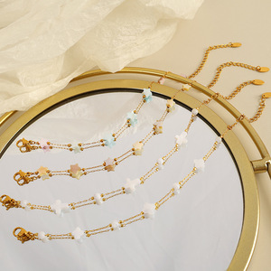 Conjunto de Pulsera y Collar de Acero Inoxidable con Diseño de Concha, Joyería para Mujer, Colgante Chapado en Oro para Uso Diario - Product Image 2