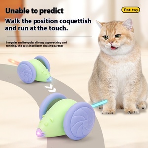 Corredor de ratón eléctrico de juguete automático para mascotas y Palo láser Self-Hi para aliviar el aburrimiento hecho de plástico duradero para gatos y perros - Product Image 3