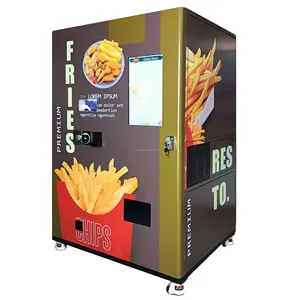 Máquina Expendedora de patatas fritas 2024, distribuye vajilla individualmente, máquina automática, pegatina personalizada, patatas fritas de pollo OEM