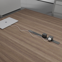 Mesa de Conferencia Moderna de Madera, Escritorio para Reuniones, Muebles de Oficina, Mesa Larga para Reuniones