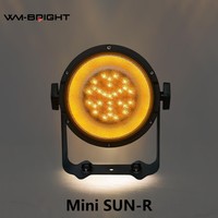 Projecteur LED Par Bi-couleur IP65 120W Blanc Chaud avec Anneau Rouge 75° Large Faisceau, Contrôle DMX512, Stroboscope et Effet Wash pour Scène, Concert, Mariage