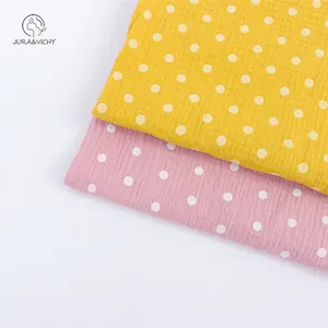 Custom High Quality Cotton Double Layered Muslin Printed Baby Fabric