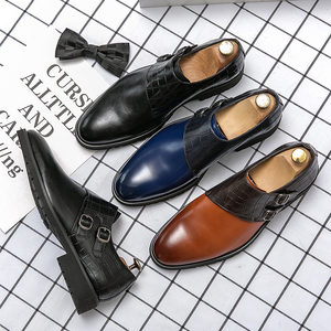 Chaussures à double boucle pour hommes, pointures 47 et 48, chaussures habillées durables et élégantes pour hommes - Product Image 6