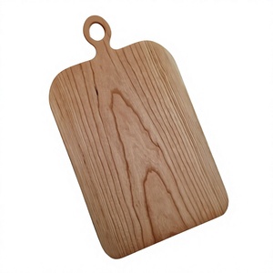Planche à découper rectangulaire en bois avec poignée, durable, résistante à l'eau, taille personnalisée, planche à découper pour boucher, planche à découper pour la viande avec logo imprimé - Product Image 1