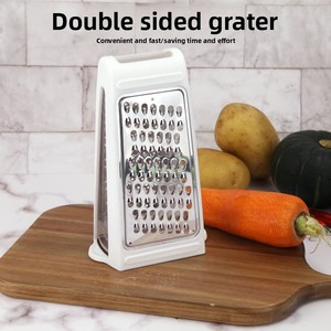 Râpe à fromage manuelle double face Coupeur de fromage et de beurre bidirectionnel gauche-droit Râpe multifonctionnelle domestique - Product Image 2