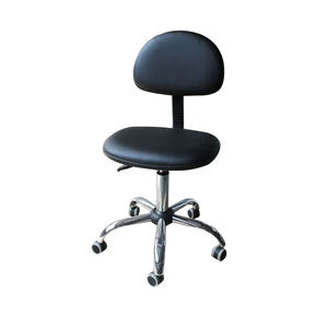 Silla de Laboratorio con Asiento de PU, Base Cromada, Antiestática, para Cuarto Limpio, ESD - Product Image 2