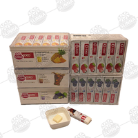 Vente en gros cube de saveurs de fruits halal assortis Suisses sugus fruits à mâcher lait doux gommeux délicieux bonbons boîtes d'emballage en vrac