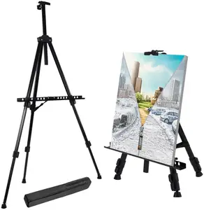 Adjustable height easel tripod stand, Display easel for painting or poster
