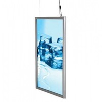 Tabellone per le affissioni dell'esposizione di pubblicità 27*41inch 27x40 della scatola leggera del teatro del cinema della struttura a scatto di alluminio LED