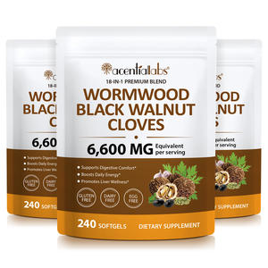 อะเซนเชียลแล็บส์ 18 in 1 สารสกัดจากพืช แบล็ควอลนัท วอร์มวูด คลอฟส์ ซอฟต์เจล บำรุงสุขภาพลำไส้ น้ำมันแบล็ควอลนัท ทินท์เจอร์ ซอฟต์เจล - Product Image 1