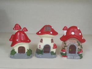 <span class=keywords><strong>Cabane</strong></span> à champignons micro-paysage en résine pour la décoration d'aménagement paysager - Product Image 2