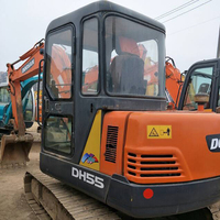Excavator Mini Bekas Korea Doosan DX55 DX55-9C EcoMode DX60 Hemat Bahan Bakar Dengan Kabin Harga Terjangkau Logistik Handal