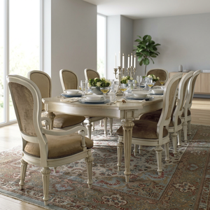 Traditional Upholstered <b>Dining</b> <b>Chair</b> Velvet Seat Wood Legs Antique Style Home Furniture - Product Image 2