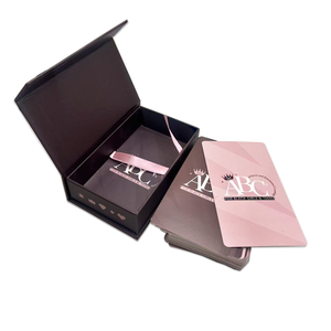 Jeux de cartes de <span class=keywords><strong>couple</strong></span> Offre Spéciale impression <span class=keywords><strong>jeu</strong></span> de cartes de questions d'affirmation positive cartes roses imprimées personnalisées avec boîte magnétique - Product Image 2