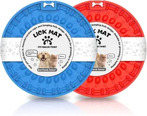 Tappetino per leccare cane in Silicone sano personalizzato, tappetino per leccare alimenti lenti Dag e alimentatore per animali domestici che allevia ansia