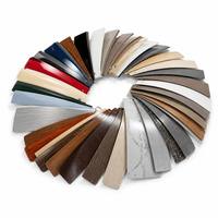 Accessoires de décoration de meubles : Bande de chant PVC 1mm, motifs uni et grain de bois, pour bordure de table en plastique