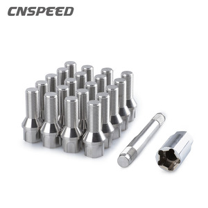 CNSPEED Titanium Alloy Wheel Bolts 55mm <b>Universal</b> With <b>Socket</b> And Locating Pin For Car Modification - Product Image 1