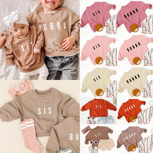 Ropa de Otoño y Primavera para Niños Pequeños, Sudadera Personalizada con Logotipo Casual SIS BUBBA, Estampado de Letras, Manga Larga, para Niños y Niñas - Product Image 2