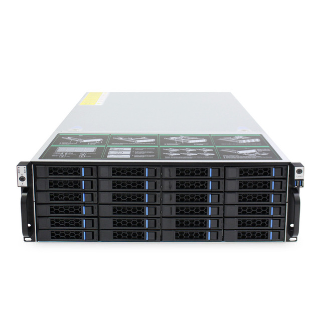 SY611 Custom 4U 24Bay Rackmount Server Case Hot Swap Server Chassis With 24 Hot-Swappable HDD Bay