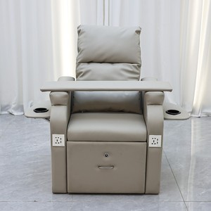 Sillón de Pedicura para Salón de Uñas con Bañera sin Tuberías para Masaje de Pies, Asiento y Respaldo Eléctricos Ajustables para el Cuidado de los Pies y el Arte de las Uñas - Product Image 2