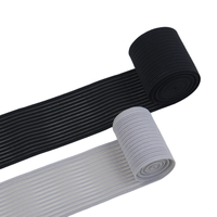 Ceinture élastique médicale large et respirante noire personnalisée en soie de poisson