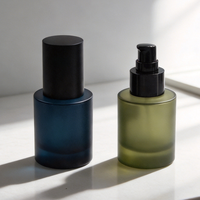Emballage cosmétique de luxe écologique rechargeable personnalisé pour soins de la peau, flacon pompe en verre pour sérum et lotion pour le visage, 40 ml, 100 ml
