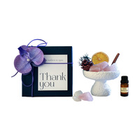 Diffuseur d'aromathérapie haut de gamme en pierre, pièce parfumée aux huiles essentielles, décoration de chambre longue durée sans flamme, cadeau