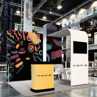 Stand d'affichage portable pour salons professionnels et expositions Affichage facile à construire pour salons professionnels