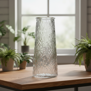 Hp02 स्पष्ट डिजाइन ग्लास फूल <span class=keywords><strong>vase</strong></span> ट्री छाल बनावट घर के सजावट के लिए स्पष्ट ग्लास <span class=keywords><strong>vase</strong></span> - Product Image 4