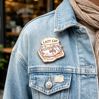 Offre Spéciale : Épingles de revers en métal à motif animalier, mignonnes, style dessin animé, badges personnalisables avec LOGO et lettres, épingles en émail dur, motif chat, pour cadeau, vente en gros