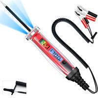 Testeur de circuit LCD automobile numérique 1-75V robuste de grande taille avec testeur de lumière basse tension pour camion de voiture à fil à ressort étendu