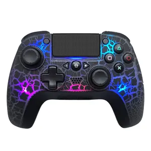 PS4 PS3 için kablosuz led oyun kontrolörleri ucuz play station kontrolörleri joystick en iyi pc oyun denetleyicisi kablosuz gamepad