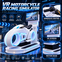 Simulateur de course VR 9D à mouvement complet pour usage commercial |   Prend en charge le dernier jeu de course de moto en réalité virtuelle