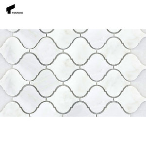 Tostone Dreamy White Daisy Graph Splicing Mosaïques en marbre naturel pour intérieurs minimalistes Décoration Panneaux muraux pour la maison - Product Image 6