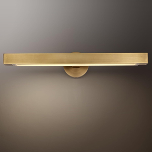 Applique murale linéaire LED en laiton pour décoration intérieure, idéale pour les tableaux, les cadres d'art et l'éclairage intérieur. - Product Image 1