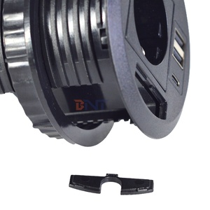 80Mm Nhúng Sofa Đồ Nội Thất Nhỏ Mở Thông Tư EU Ổ Cắm Điện Với <span class=keywords><strong>2</strong></span> * USB Loại A & 1 * USB Loại C Sạc Cổng - Product Image 5