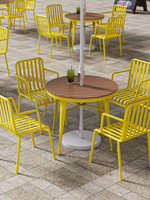 Ensemble table et chaises d'extérieur - Boutique de thé au lait et café célèbre sur Internet, cour de loisirs, imperméable et écran solaire, multifonctionnel