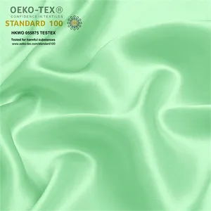 OEKO-TEX-100 di seta di lusso grado 6A In magazzino 22 Momme seta materiale 100% puro gelso raso di seta tessuto