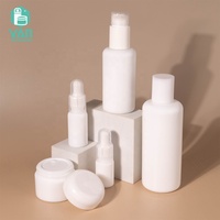 YAN Packaging – Ensemble cosmétique haut de gamme en céramique blanche : flacon compte-gouttes/bouchon à vis/pompe en verre 50g 100ml 200ml, pot à crème, sérum, huile, lotion